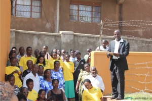 In Kampala at the opening of the water project