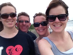 The 4 of us in the US. I left them to come back to Aussie. They went to Kenya.