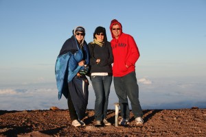 This is us on top of Mauna Kea in Hawaii before I went to school there.