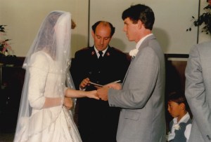 Here's Mick leading us through our vows.