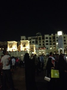 Dubai at night.