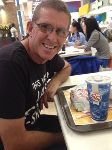 Pete with his first Burger King in 2 years.