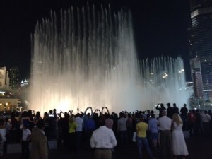 Some of the light show in Dubai.