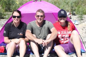 No, we didn't go tenting.