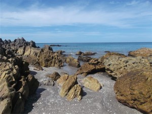 We saw the ocean from time to time but didn't play in it much.