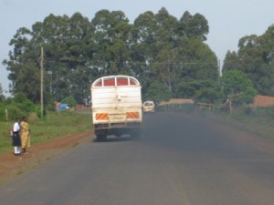 This photo doesn't even show how bad the smoke from the trucks are.