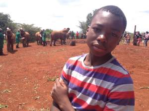 Very difficult to get a smile out of this kid!