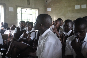 These students are in school for 11 hours each day. We got to spend an hour with them.