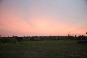 The camera doesn't do justice to the sunsets we saw.